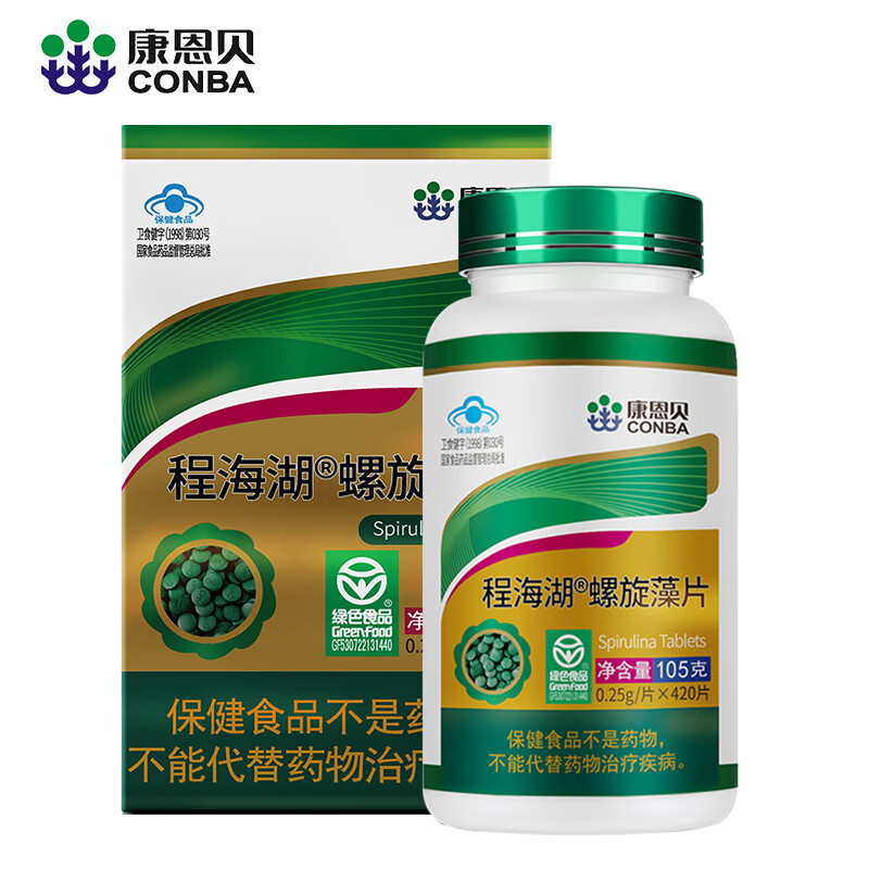 康恩貝程海湖螺旋藻片