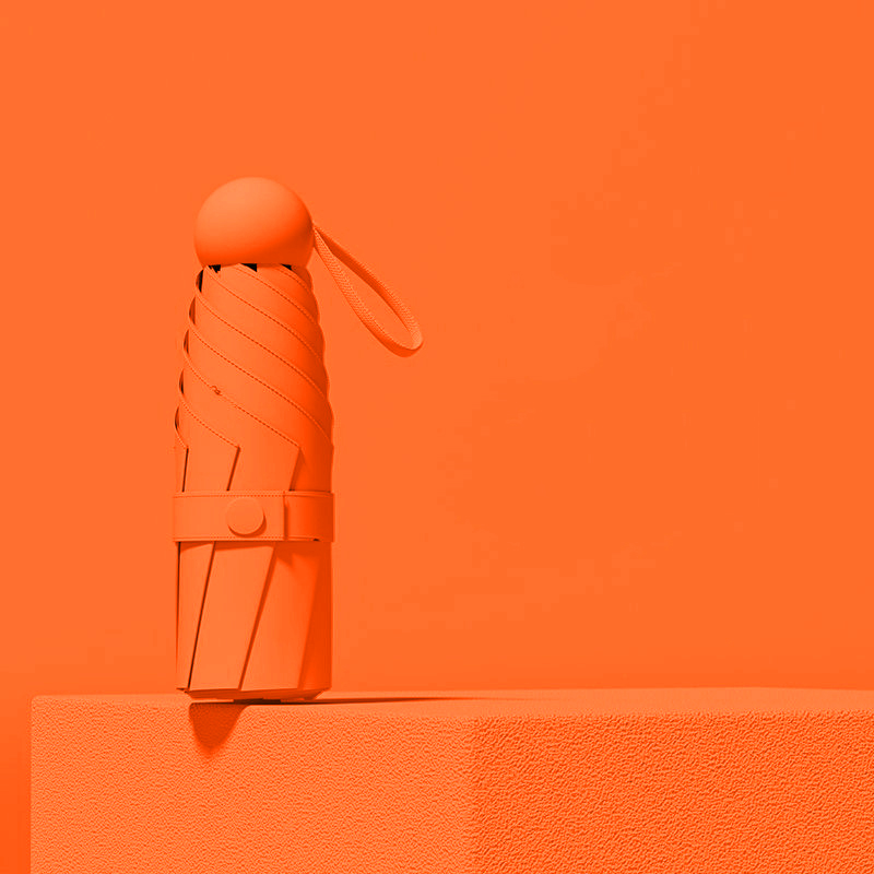 艾絲雅蘭A-ZH2203純真真絲方巾五折傘套裝