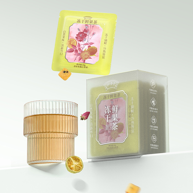 鮮果凍干茶青檸玫瑰百香果-6泡裝