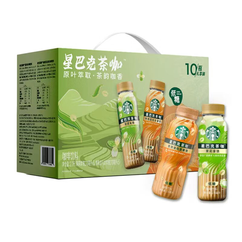 星巴克茶咖10瓶禮享裝270ml*10瓶