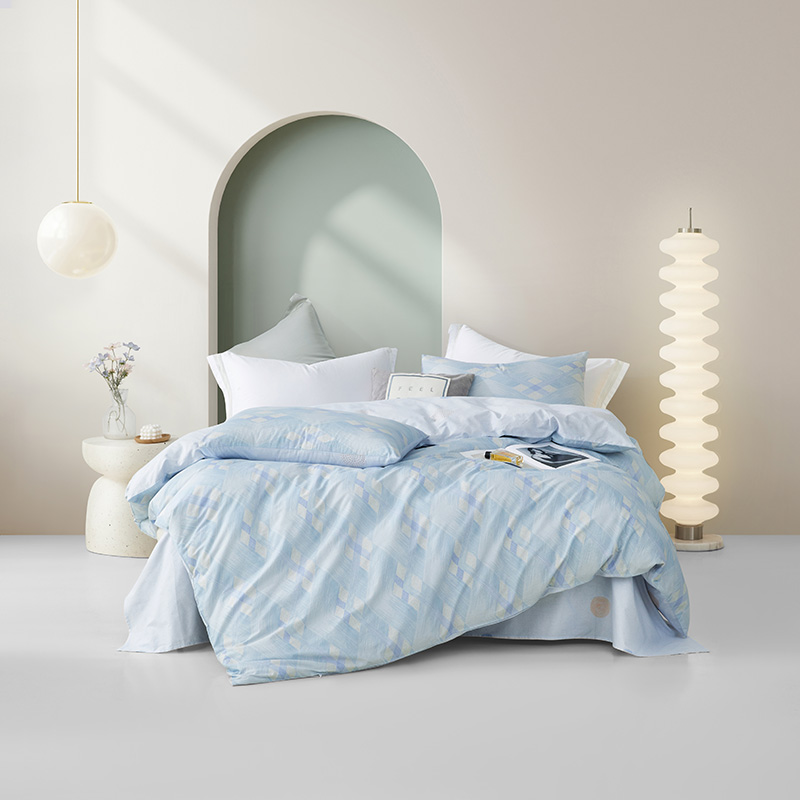 羅萊藍韻交織全棉四件套200*230cm