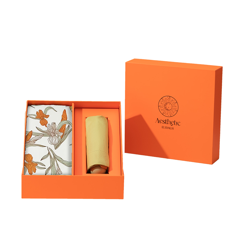 艾絲雅蘭A-ZH2204摩登方巾五折傘套裝