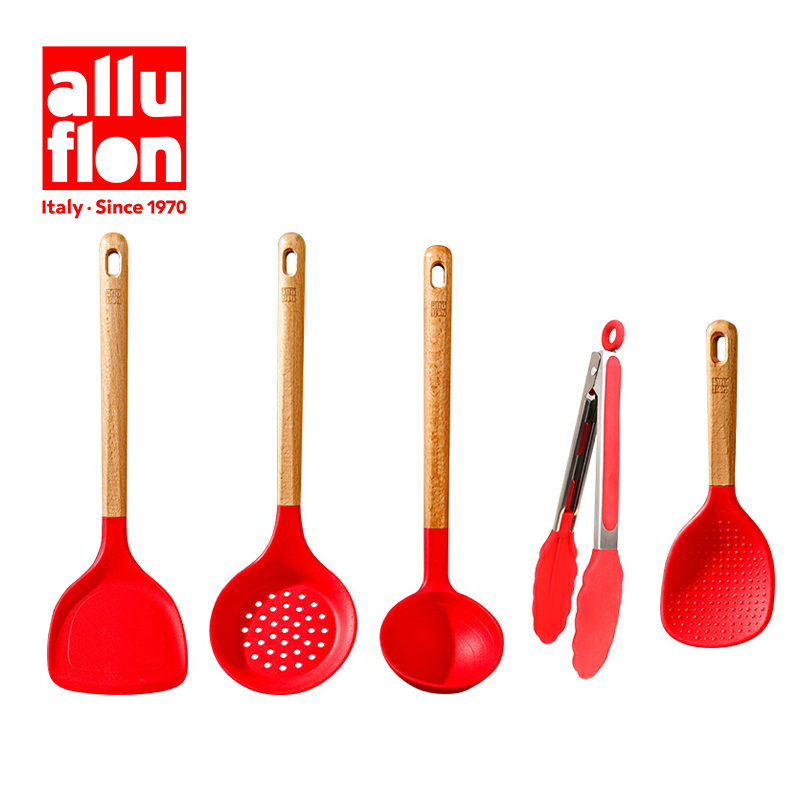 Alluflon阿路弗侖熱那亞硅膠鏟勺五件套