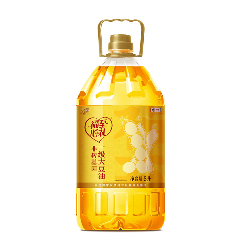 福臨門福至心禮非轉(zhuǎn)基因一級(jí)大豆油5L