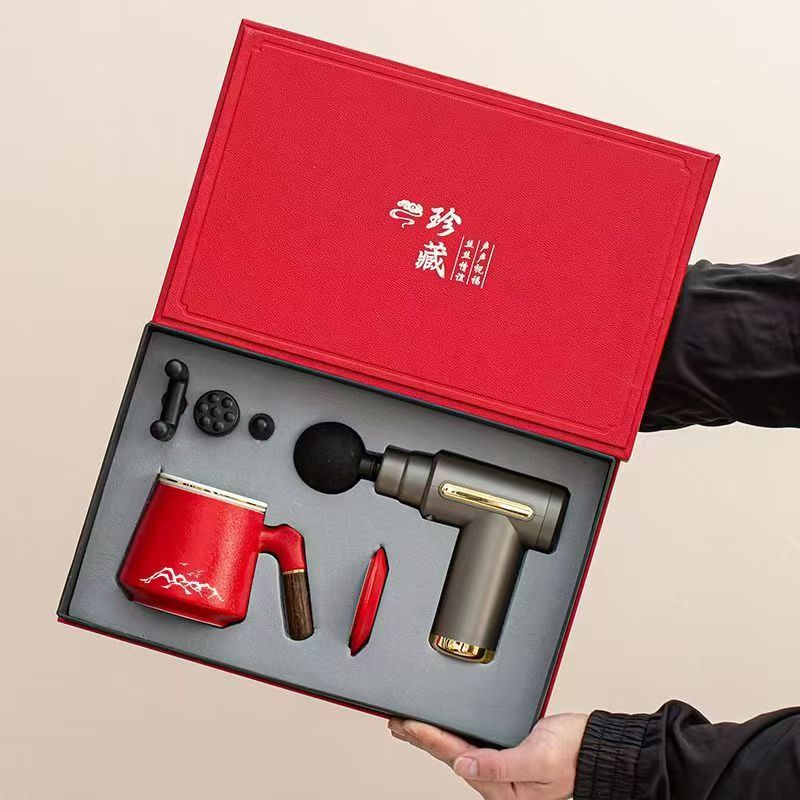 鵬翼開(kāi)門(mén)紅筋膜槍/頸椎儀辦公杯商務(wù)套裝