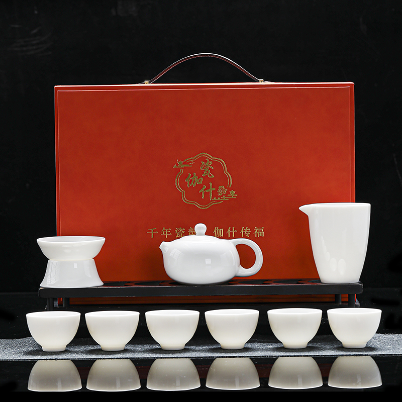 瓷伽什冰心雪韻羊脂玉套組