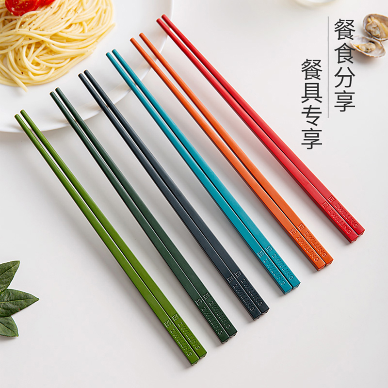 雙立人NowOne-piece彩色筷子六雙裝