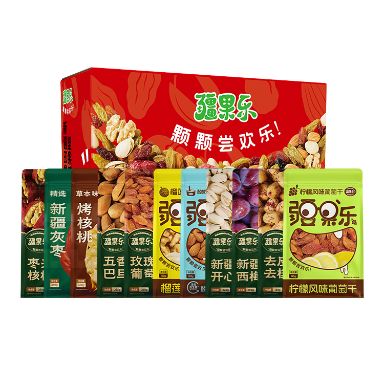 疆果樂新疆印象·堅(jiān)果盛宴禮盒(大號(hào)C款）2465g/件