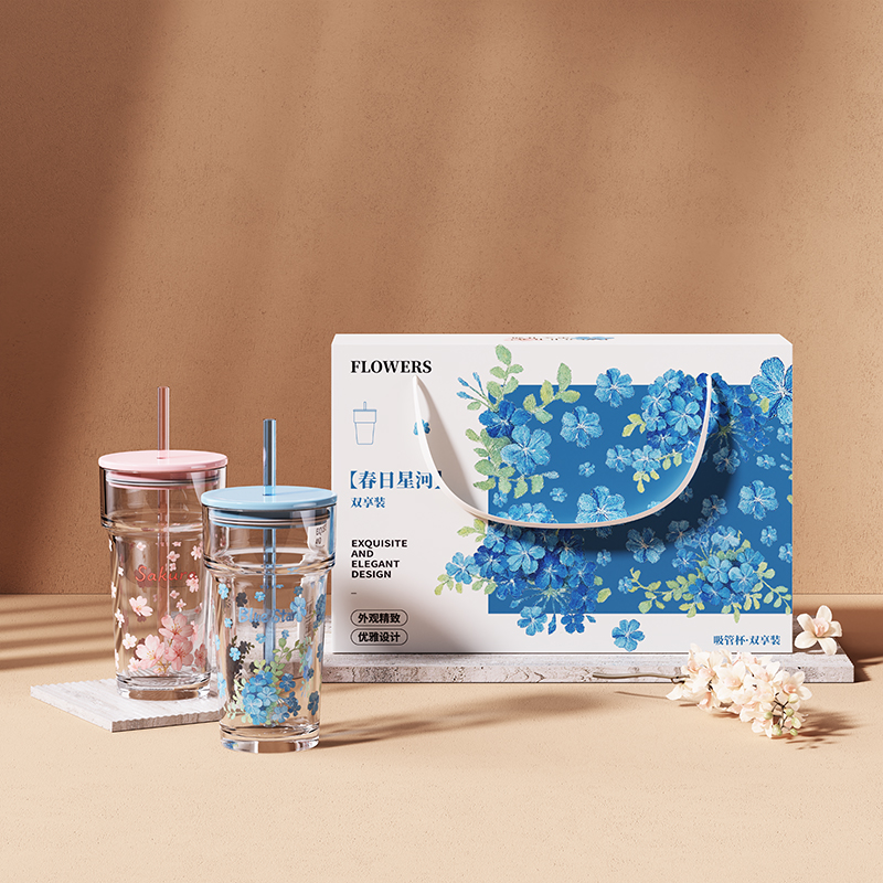 玻禮多蜜春日星河吸管杯·雙享裝W-CR/L2