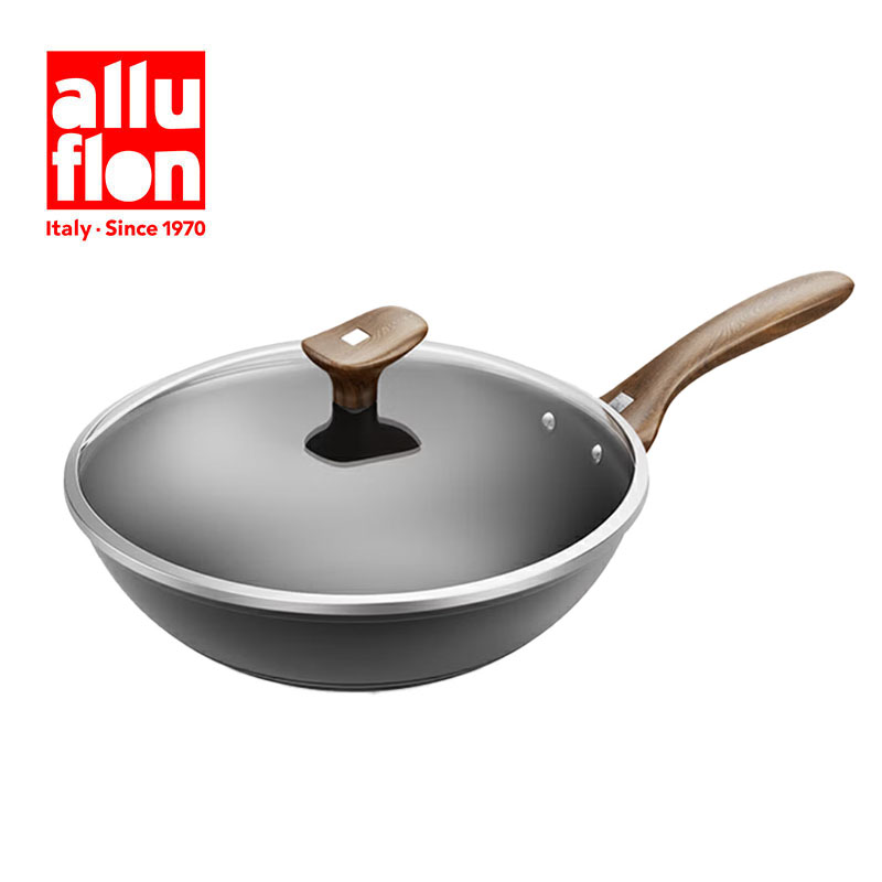 Alluflon阿路弗侖火山精鐵無(wú)涂層銹不了炒鍋（山姆同款）
