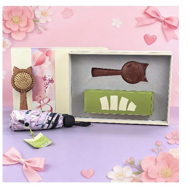 福禮掌柜柔光集·禮盒三八節禮盒女神節蕉下晴雨傘氣囊梳子套裝