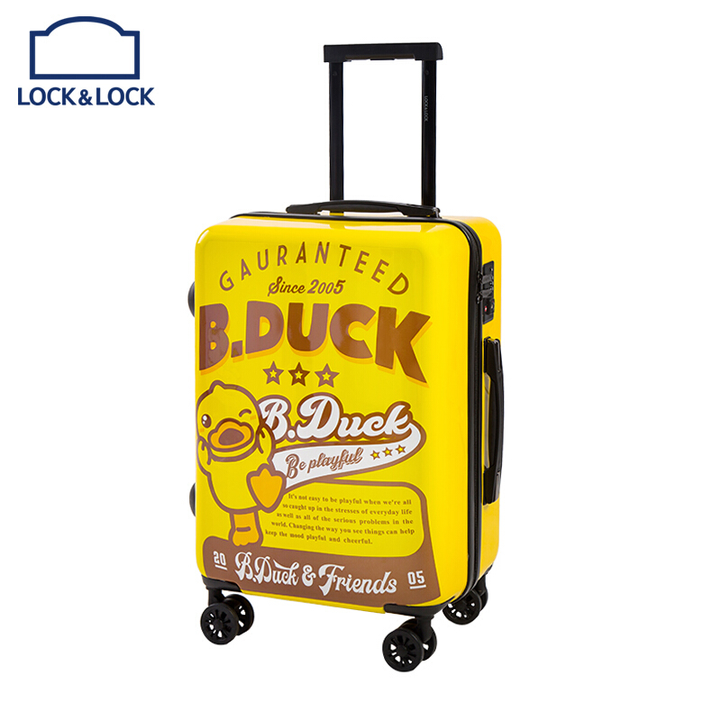 樂(lè)扣小黃鴨兒童拉桿箱LY110001