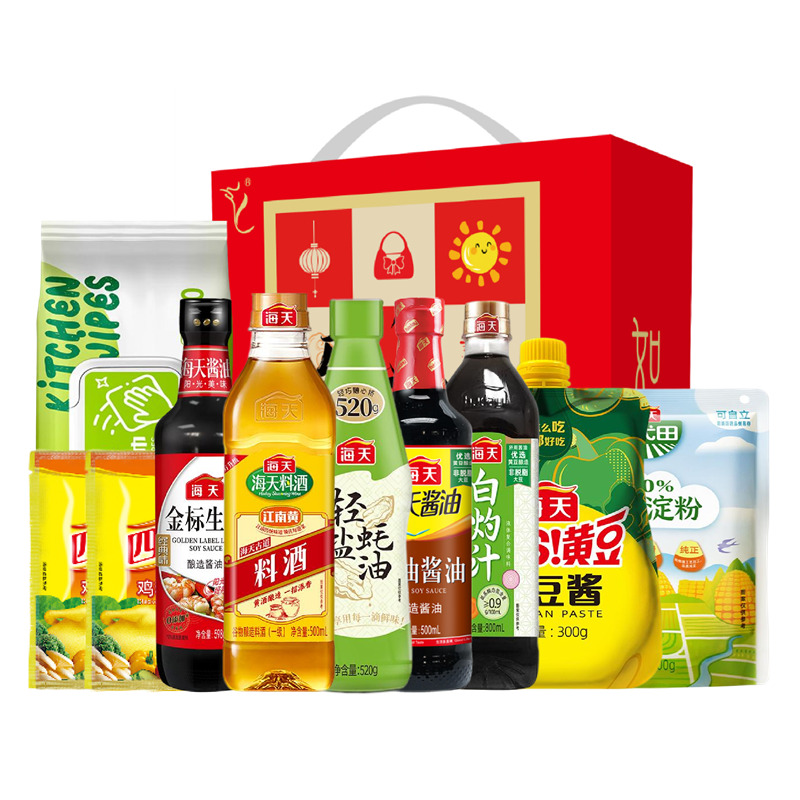 海天馬上有錢調(diào)味品組合-F款1500ml+2198g
