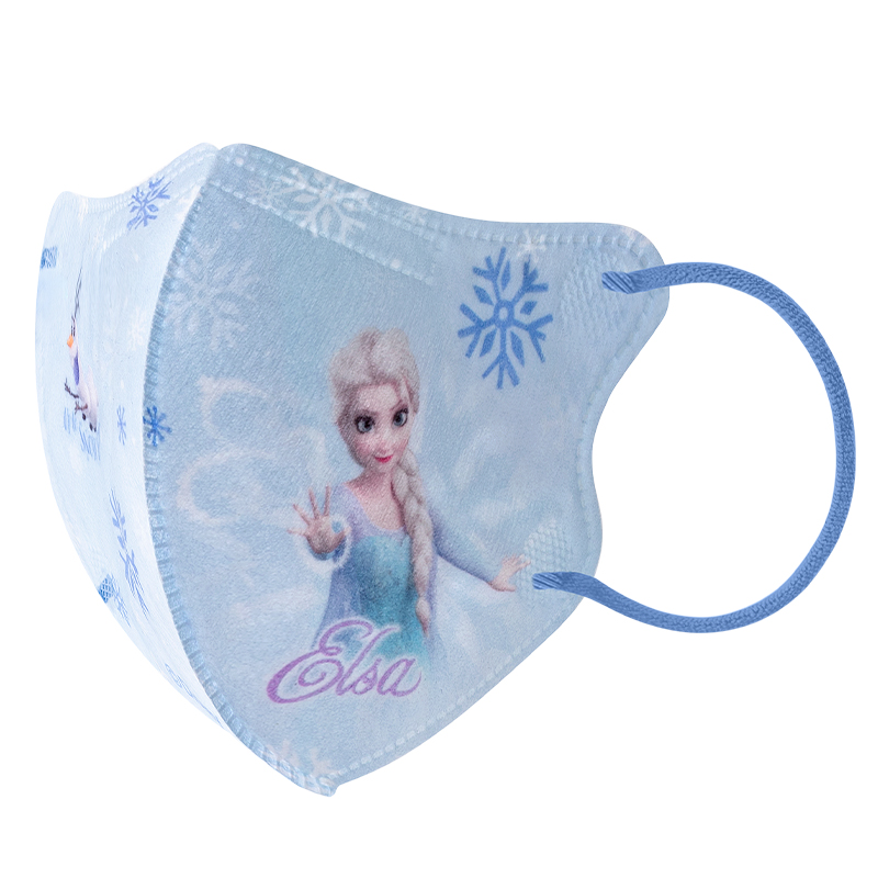 绿鼻子儿童冰雪奇缘立体口罩（女款）