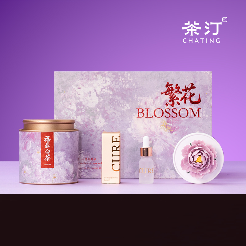 茶汀繁花非遺手捏陶瓷花香薰紅茶套裝