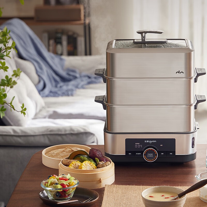 東菱三層極速電蒸鍋汽鍋DL-1005+DL-FS010家用