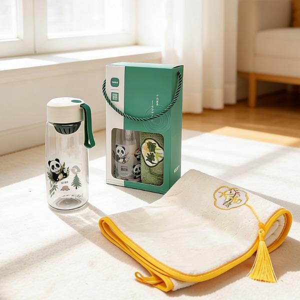 嚴選熊貓杯國風毛巾禮盒A13B1
