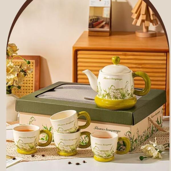 锦知兴-铃兰花语杯壶水具套装