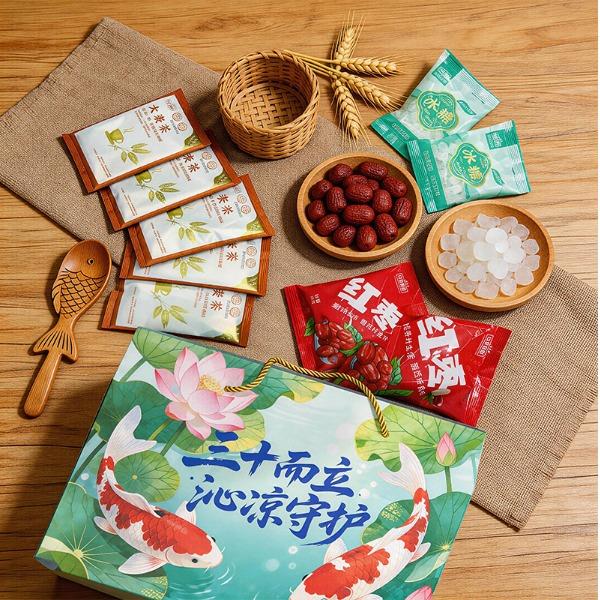 山野源粮三十而立沁凉守护礼盒五谷杂粮夏日清凉礼包