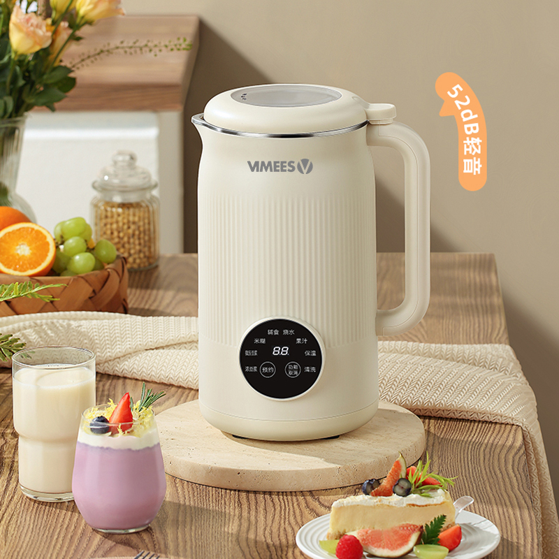 维米仕（vimees）静音破壁豆浆机1L米白VM8062