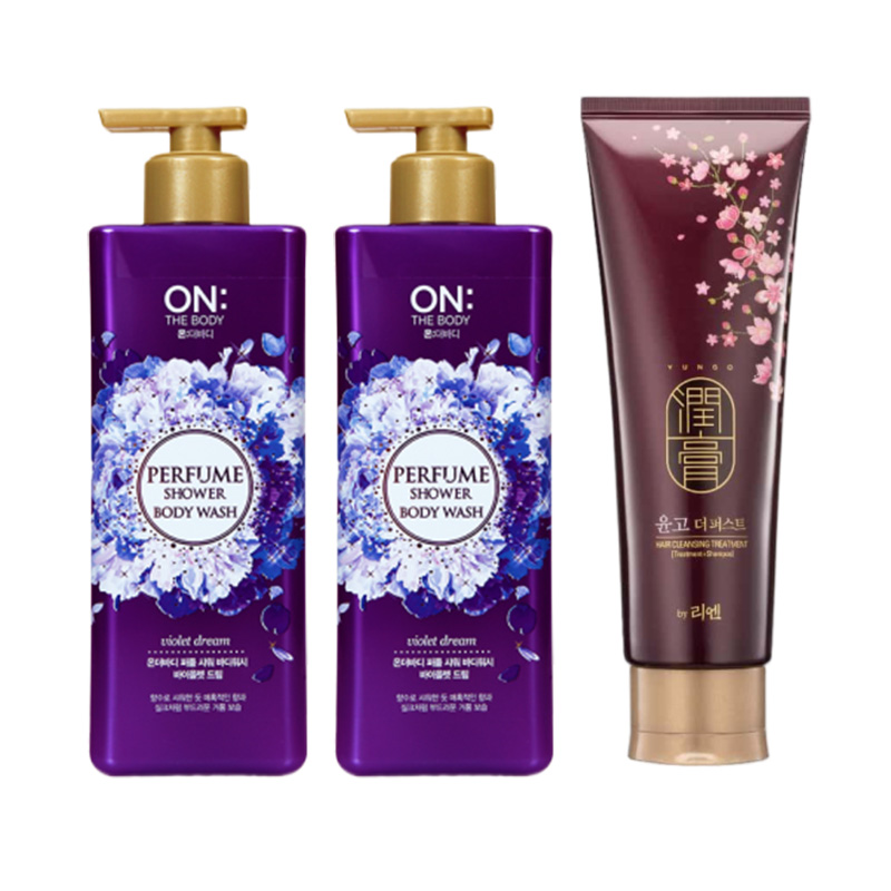 安宝笛梦中魅惑沐浴露500g*2瓶+睿嫣舒盈洗发水250ml