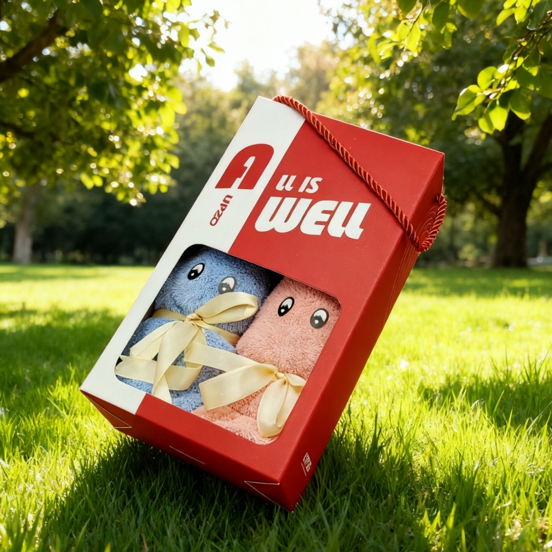 吉祥小兔毛巾雙條禮盒YXTZ-25025