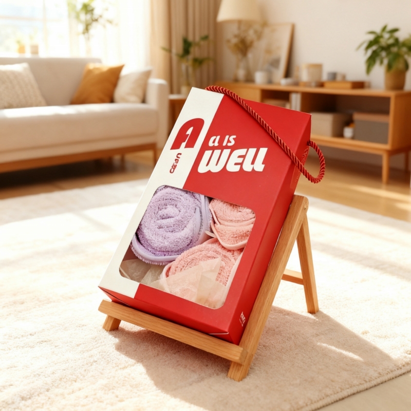 花團(tuán)錦簇毛巾禮盒（三條裝）HXWY-03