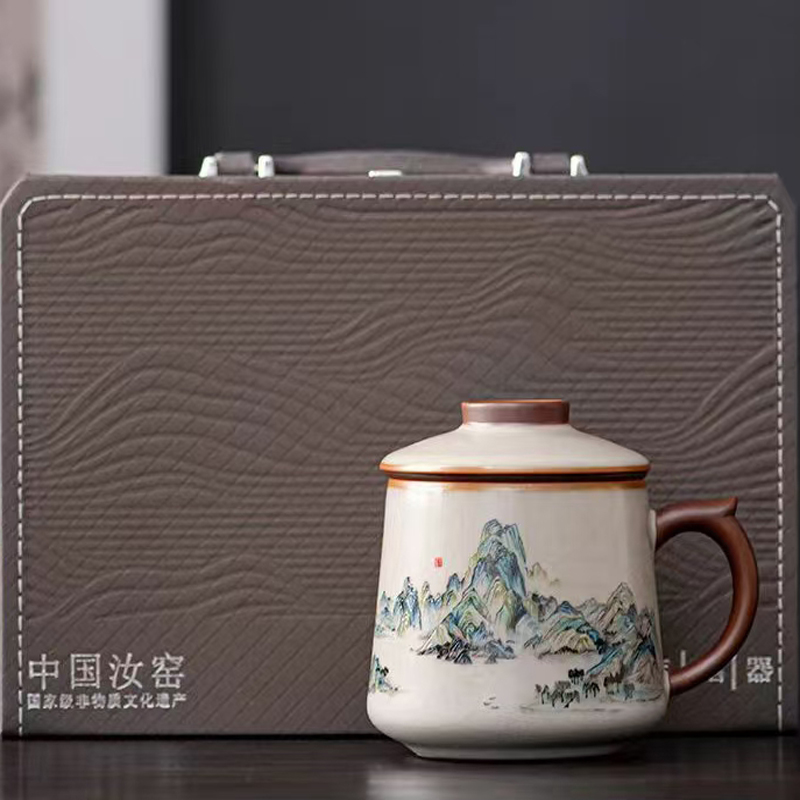 鵬翼亞黃汝窯千里江山辦公杯年會(huì)紀(jì)念杯