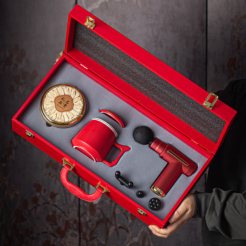 瓷語花香西洋參商務辦公杯套裝