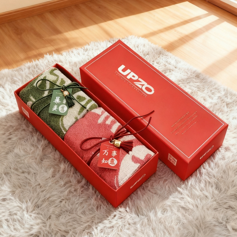 優(yōu)品尚竹筑福大方巾雙條25802