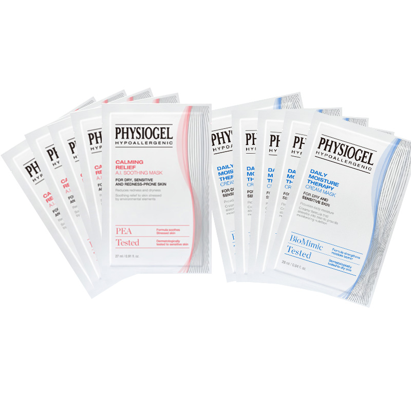 霏丝佳修护安肤柔润面膜27ml*5+密集补水面膜28ml*5