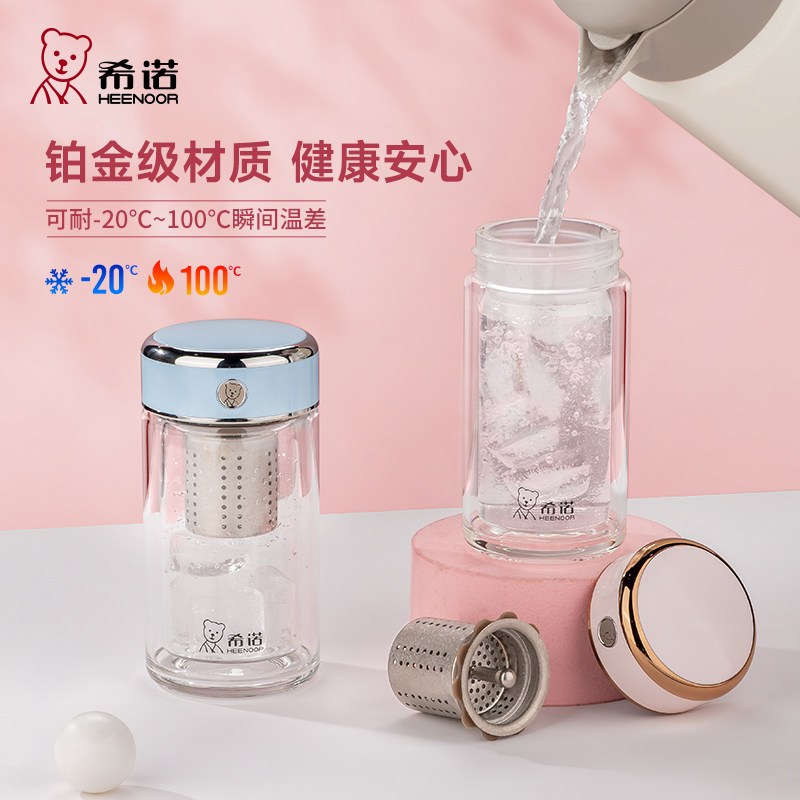 希诺传奇系列双层玻璃杯XN-605L