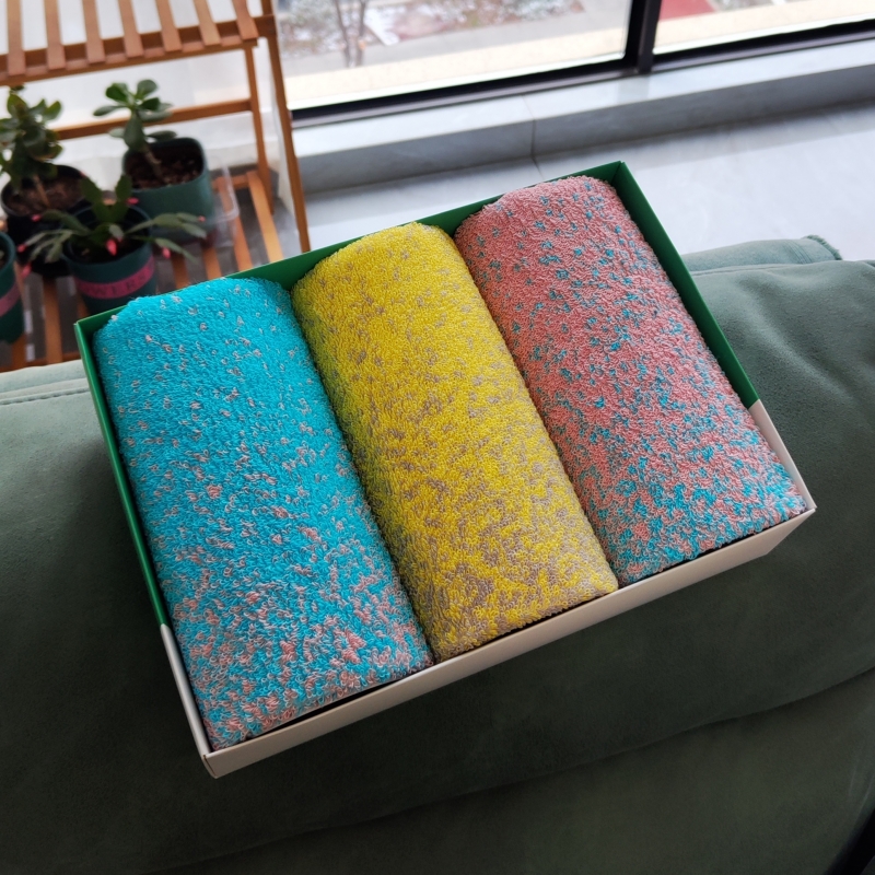 优品尚竹炫彩系列毛巾三条装XCMJ-03