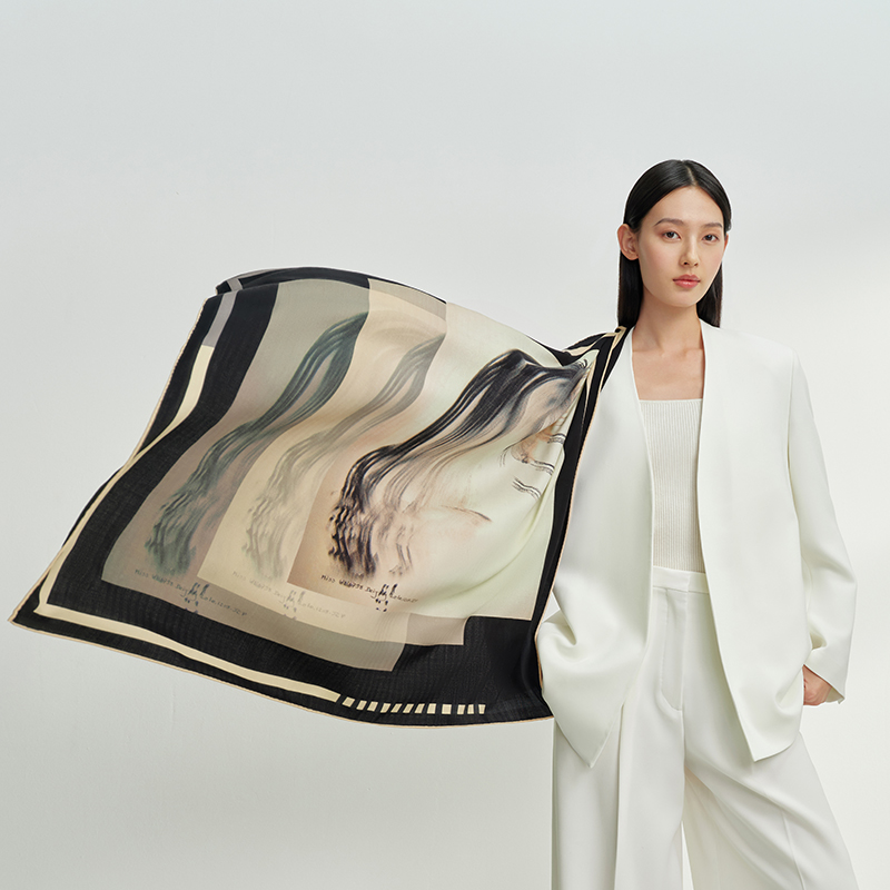 【艺术家联名款】马韵-丝羊毛披肩万事利2026专柜新品