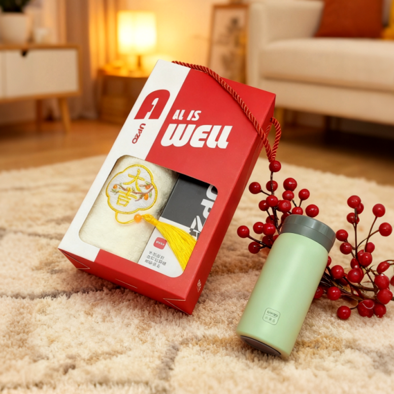 UPZO嚴(yán)選小確幸保溫杯毛巾禮盒A13B13