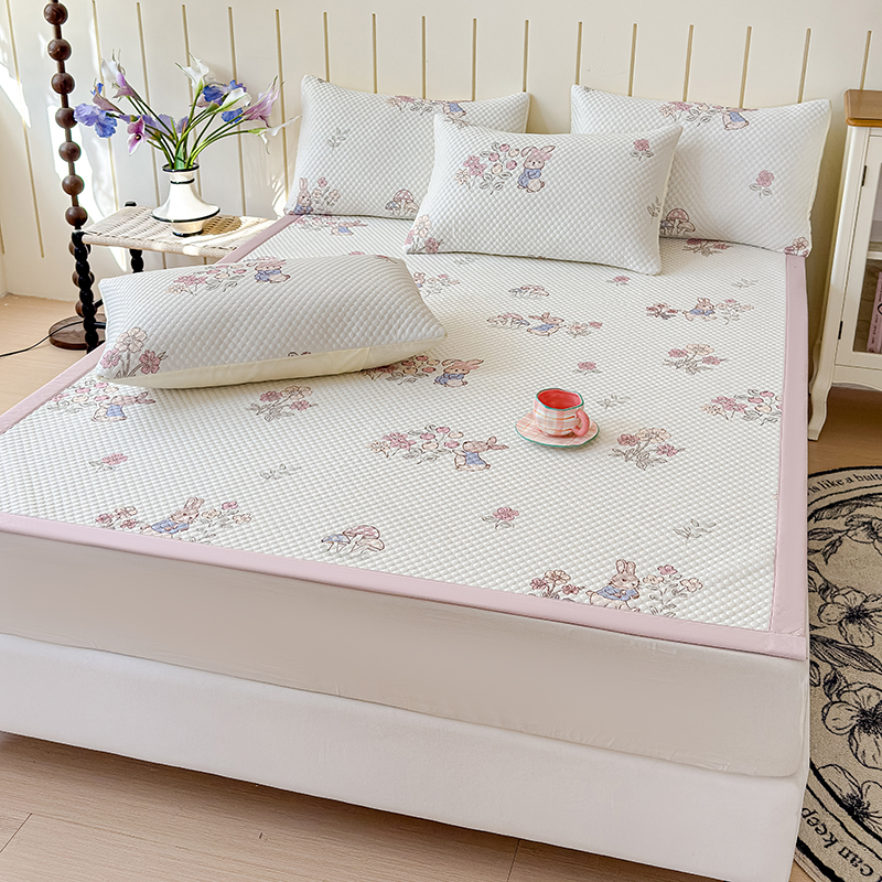 花花公子-家纺-清凉一夏云感冰豆豆夏季凉席三件套