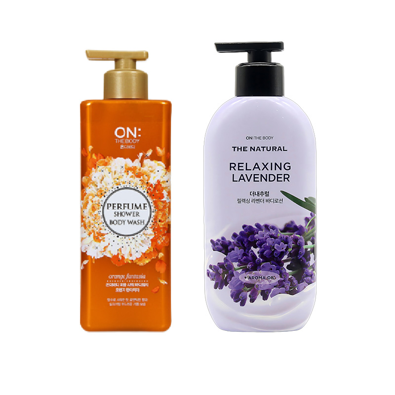 安宝笛薰衣草湿润体乳400ML+浪漫满心香氛沐浴露500g