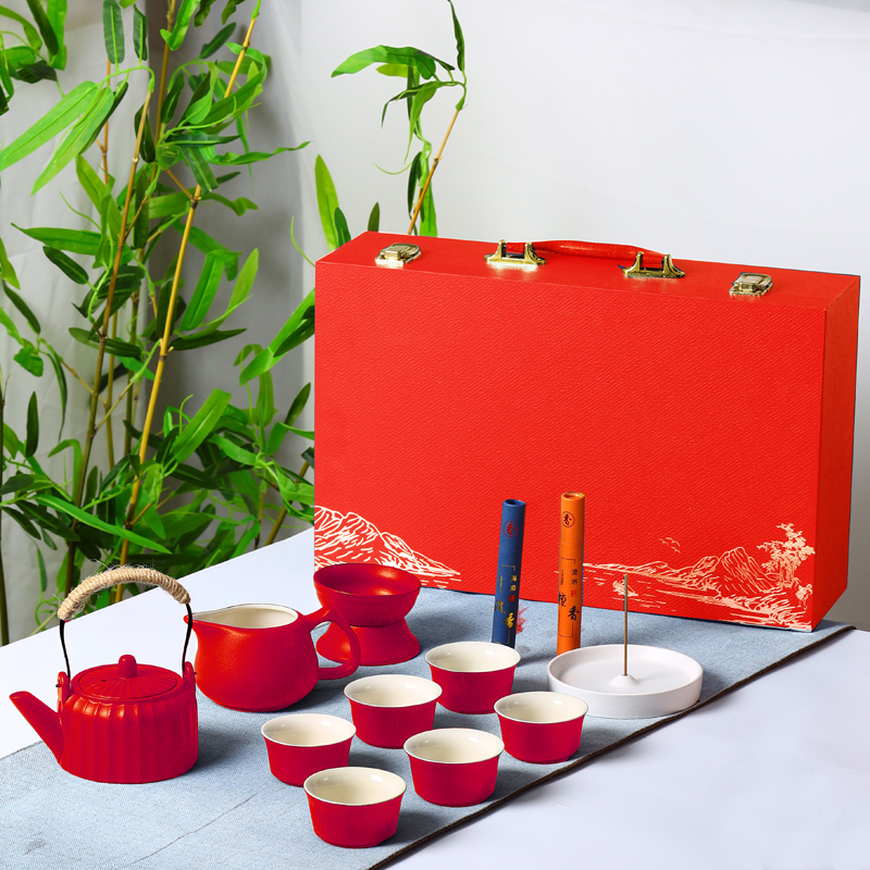 鵬翼香道粗陶茶具套裝