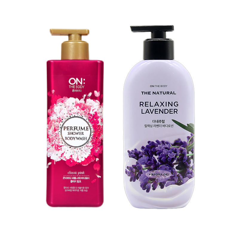 安宝笛薰衣草湿润体乳400ML+守护爱恋沐浴露500g