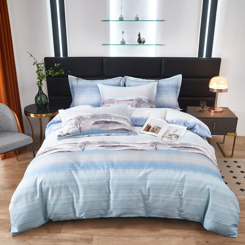 花花公子-家纺-典雅全棉纯棉活性印花四件套（四季款）