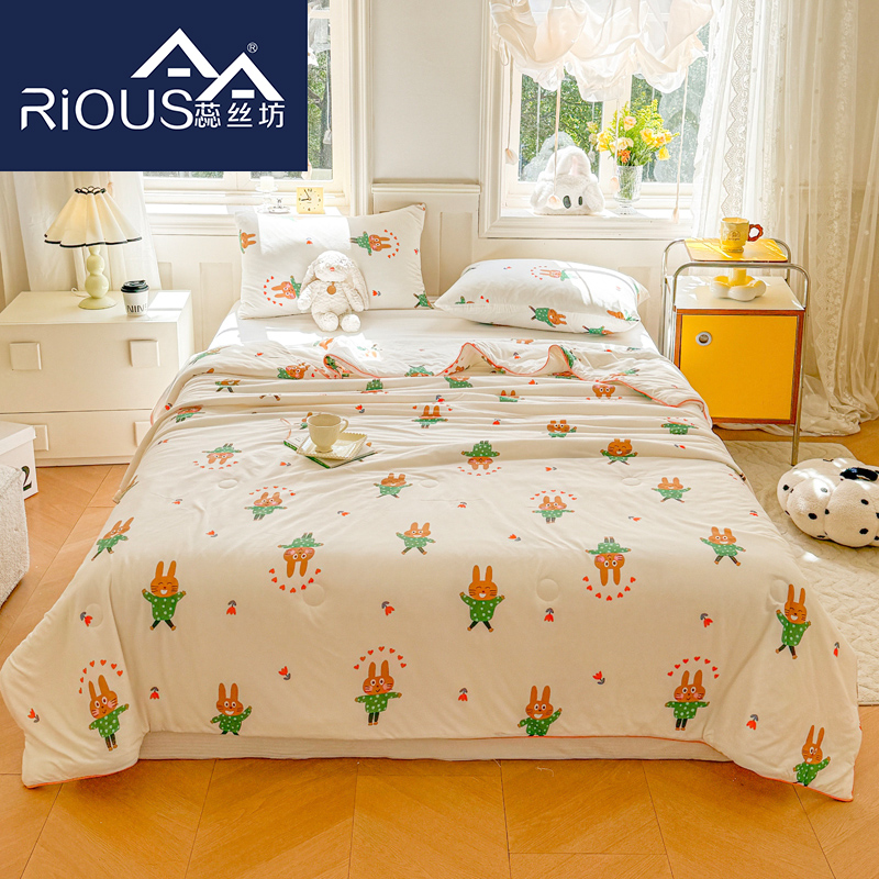 蕊絲坊家紡卡通針織棉夏涼被150*200CM