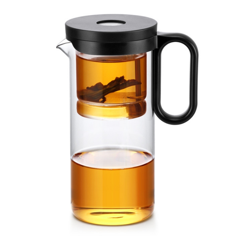 尚明磁吸灵犀飘逸杯可拆卸玻璃内胆飘逸壶P002-700mL