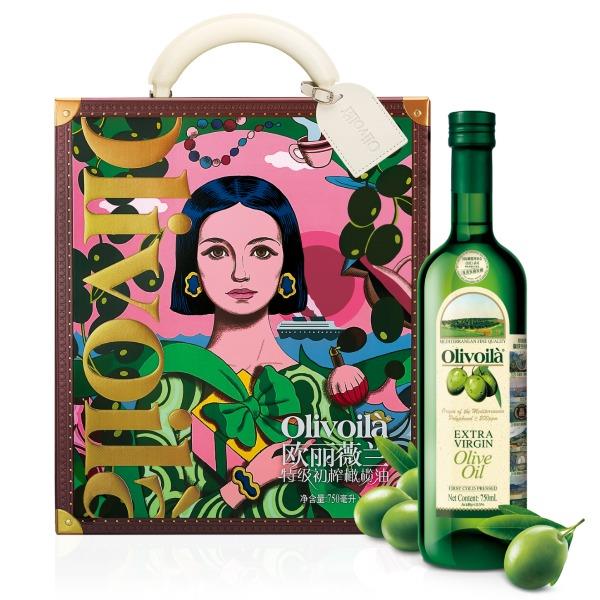 歐麗薇蘭特級初榨橄欖油750ml*2插畫版禮盒