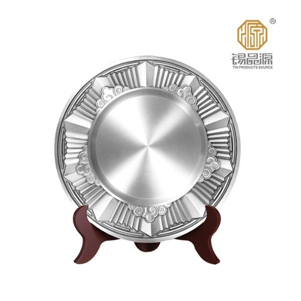 锡品源锡盘纪念功勋看盘荣休周年校庆商务奖杯摆件荣誉支持定制