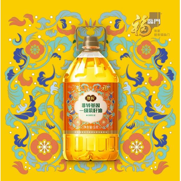 中粮福临门凰榨非转基因一级菜籽油5L