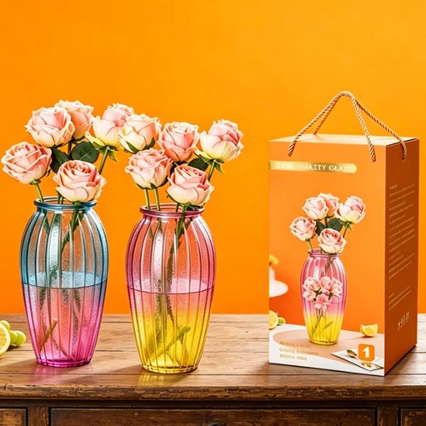 爱之旅大麦盈门丰收满仓渐变色花瓶一件套