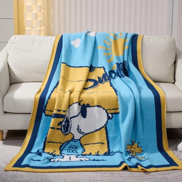 萱遇家纺花样贴身盖毯-天蓝Q-C7101