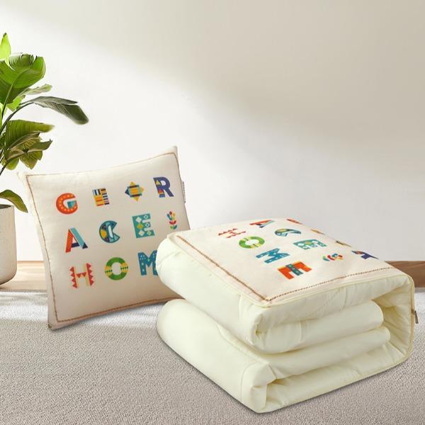 洁丽雅宝宝绒抱枕被JLY-C707