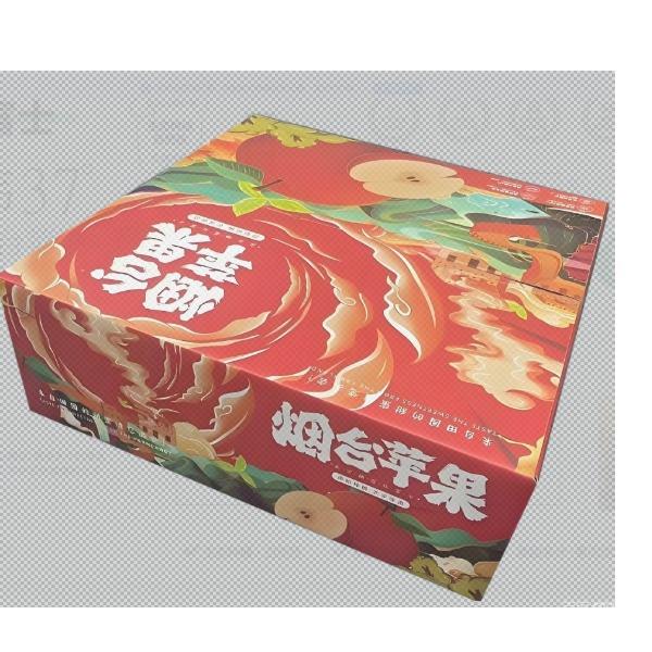 民间造物山东烟台红富士苹果大果4.5斤彩箱装