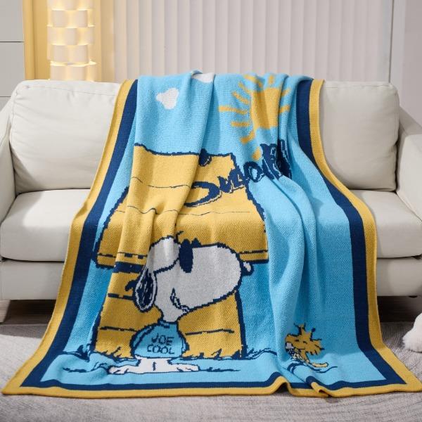 萱遇家纺花样贴身盖毯-天蓝Q-C7093-1